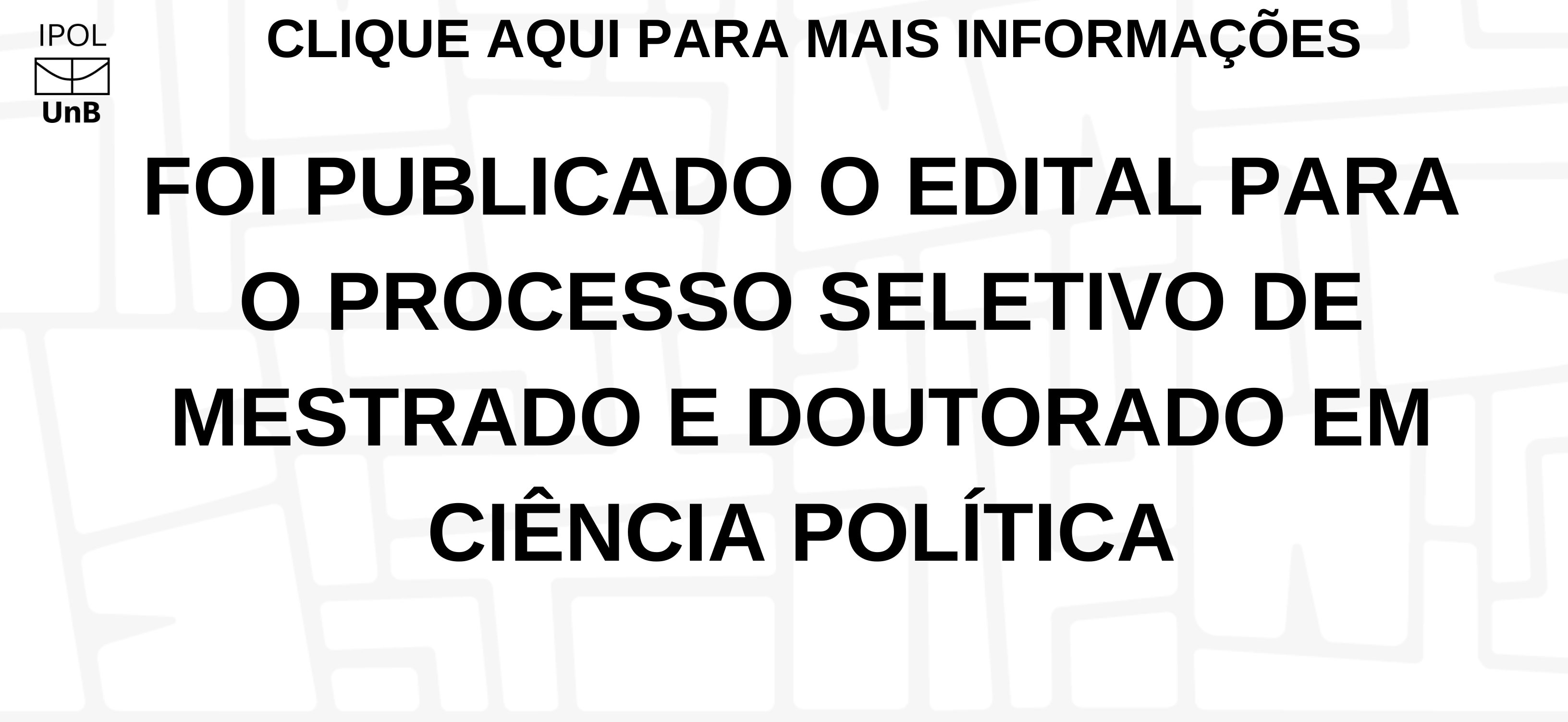 Processo Seletivo de Mestrado e Doutorado